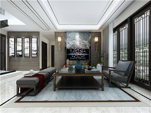 天山國賓壹號158平米新中式裝修效果圖 天山國賓壹號158平米新中式裝修效果圖