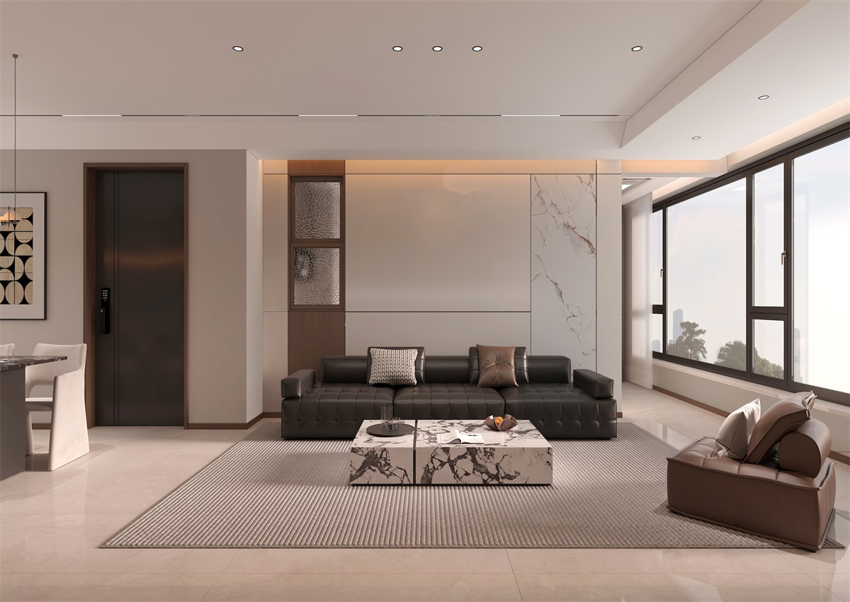 玉庭華府131㎡ | 現(xiàn)代意式+美拉德色系，濃郁棕調(diào)的電影氛圍直接封神！