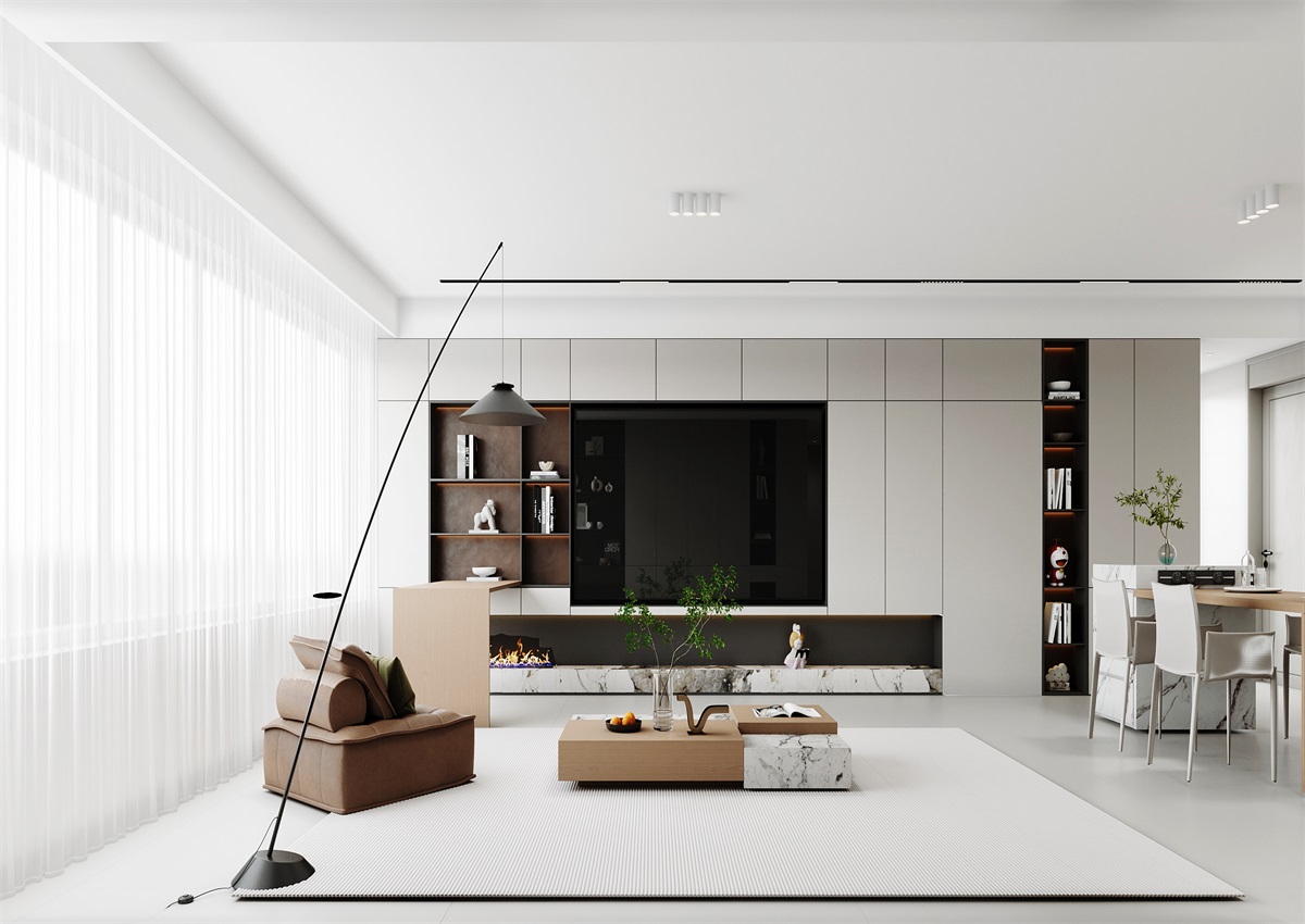 中海華樾143㎡ | 三口之家的極簡(jiǎn)主義，審美+功能雙雙在線！