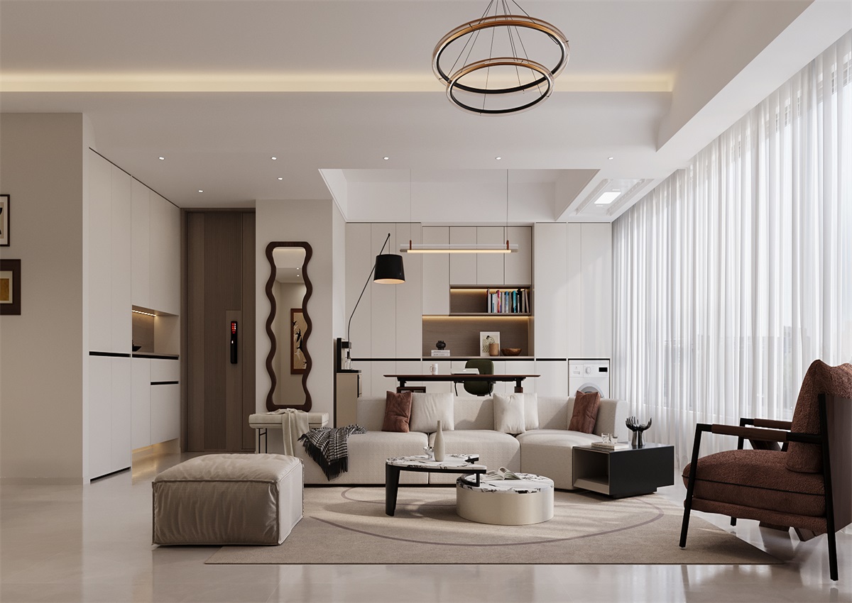 中海尚學(xué)府135㎡ | 為什么都喜歡奶油風(fēng)？看完她家我知道了