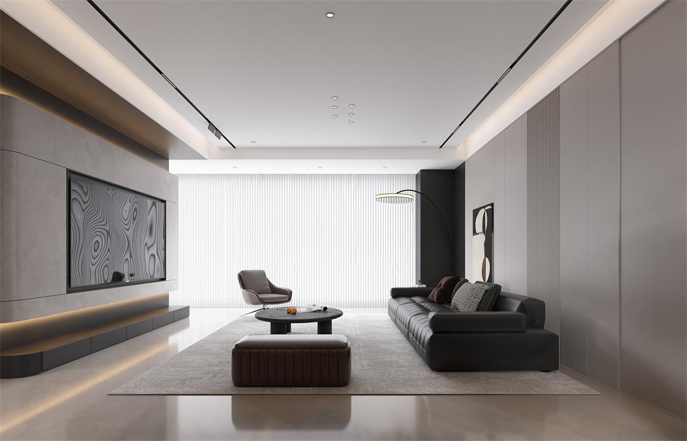 中海華樾133㎡ | 看不膩的「黑白極簡」王炸組合！高級感原地封神！