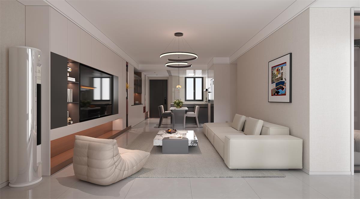 星耀閱海 |123㎡小三居極限改造！整墻收納柜+開放式餐廚，空間翻倍還顯大！