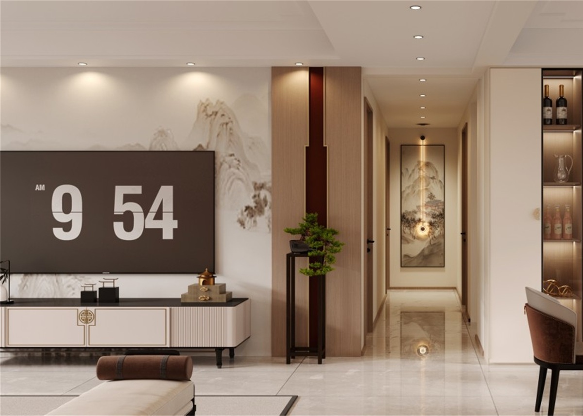 中海華樾185㎡ | 新中式到底有多絕？東方美學(xué)直接拿下一家老小！