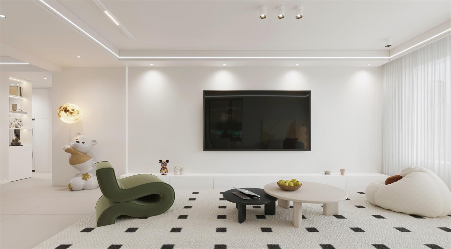 閱海萬家G2區(qū) | 144m2軟軟糯糯奶油風(fēng)，一眼就淪陷的治愈感！