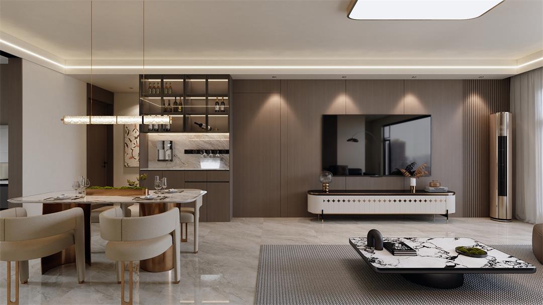 中海觀園132㎡ | 拯救審美疲勞！暖棕意式風(fēng)的家，溫暖又松弛