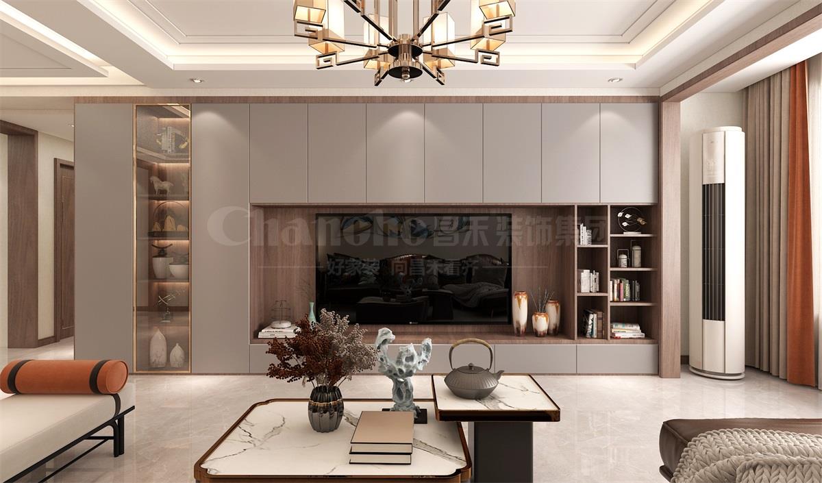 璽云臺(tái)140平米現(xiàn)代簡約裝修效果圖 